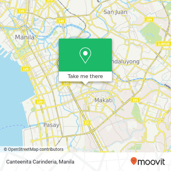 Canteenita Carinderia, Kamagong St San Antonio, Makati map