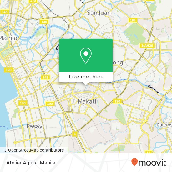 Atelier Aguila, N. Garcia St Santa Cruz, Makati map