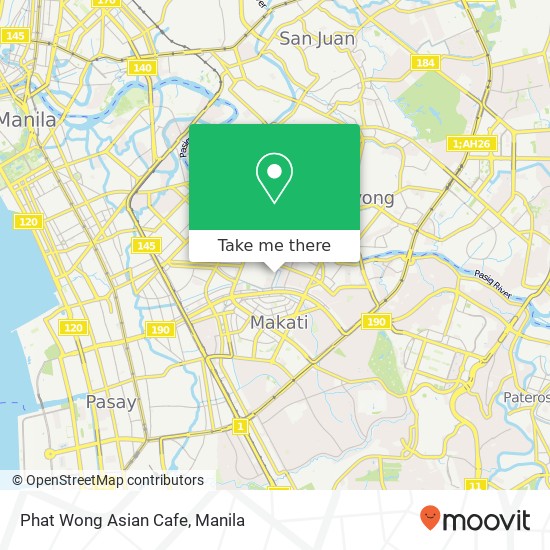 Phat Wong Asian Cafe, N. Garcia St Santa Cruz, Makati map
