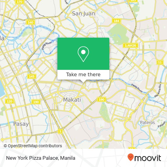 New York Pizza Palace, Makati Ave Poblacion, Makati map