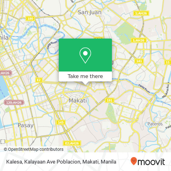 Kalesa, Kalayaan Ave Poblacion, Makati map