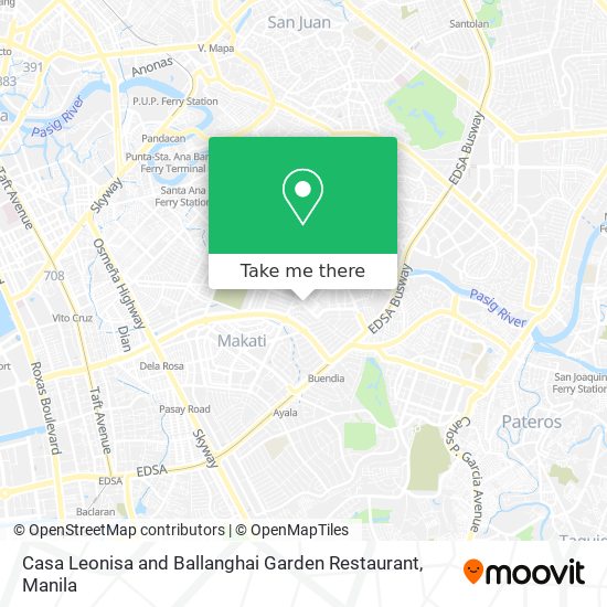 Casa Leonisa and Ballanghai Garden Restaurant map