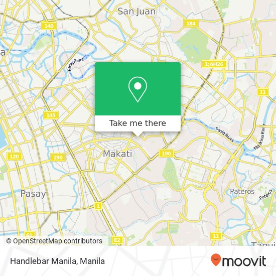 Handlebar Manila map
