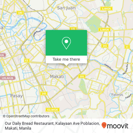 Our Daily Bread Restaurant, Kalayaan Ave Poblacion, Makati map