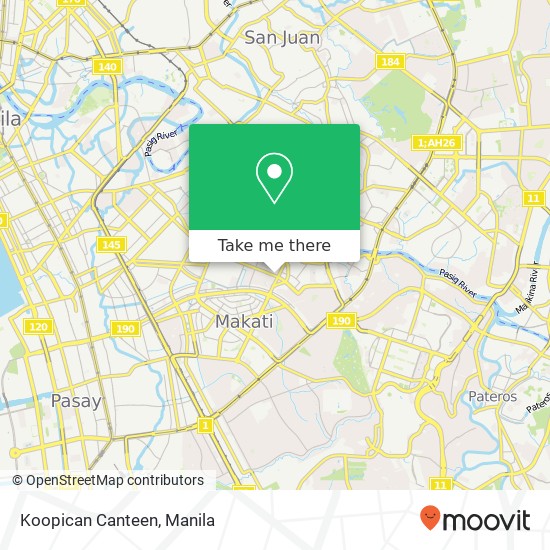 Koopican Canteen, Kalayaan Ave Poblacion, Makati map