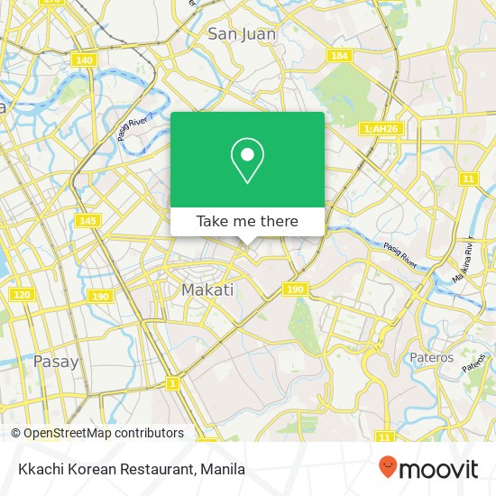 Kkachi Korean Restaurant, Gen. Luna St Poblacion, Makati map