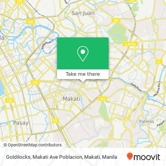 Goldilocks, Makati Ave Poblacion, Makati map