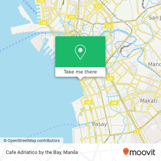 Cafe Adriatico by the Bay, Roxas Service Blvd Barangay 700, Manila map