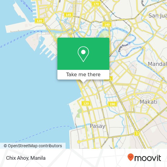 Chix Ahoy, Carolina Barangay 701, Manila map