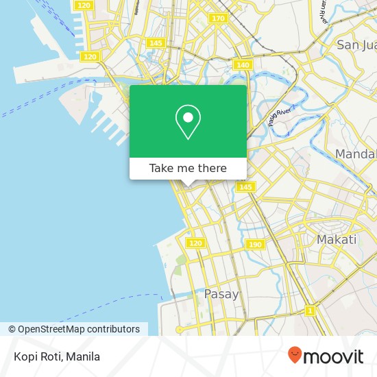 Kopi Roti, Adriatico St Barangay 702, Manila map