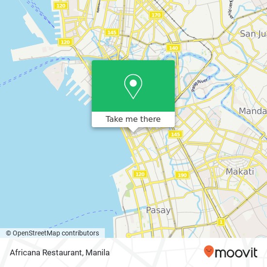 Africana Restaurant, Remedios St Barangay 699, Manila map