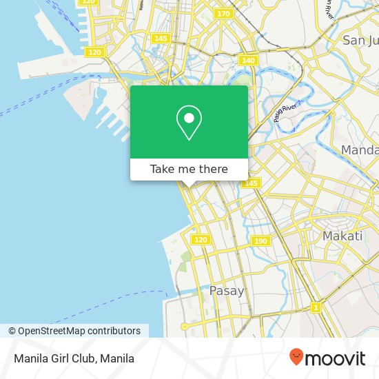 Manila Girl Club map