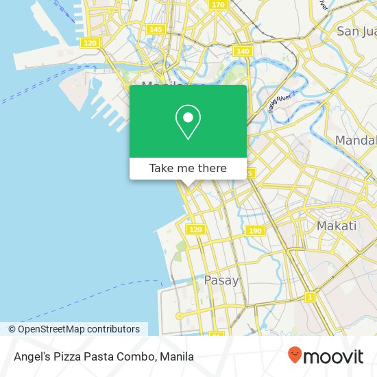 Angel's Pizza Pasta Combo, A. Mabini St Barangay 701, Manila map