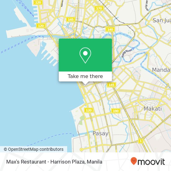 Max's Restaurant - Harrison Plaza, Adriatico St Barangay 702, Manila map