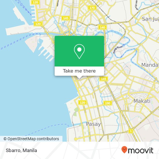 Sbarro, Adriatico St Barangay 702, Manila map