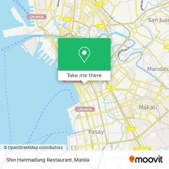 Shin Hanmadang Restaurant map