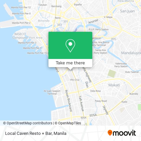 Local Caven Resto + Bar map