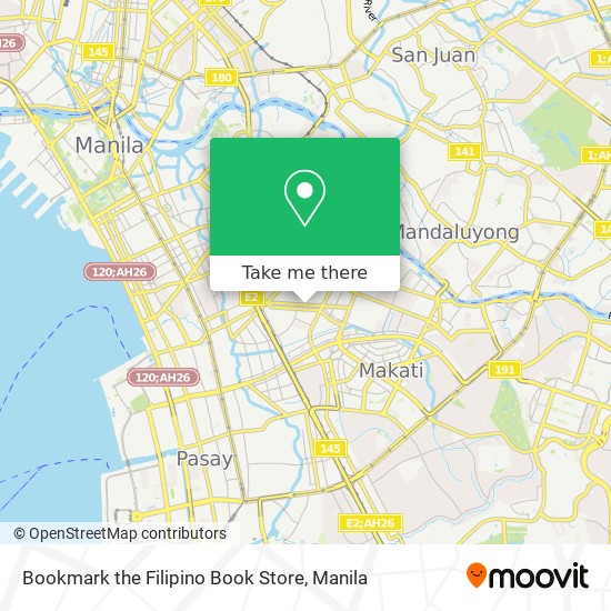 Bookmark the Filipino Book Store map