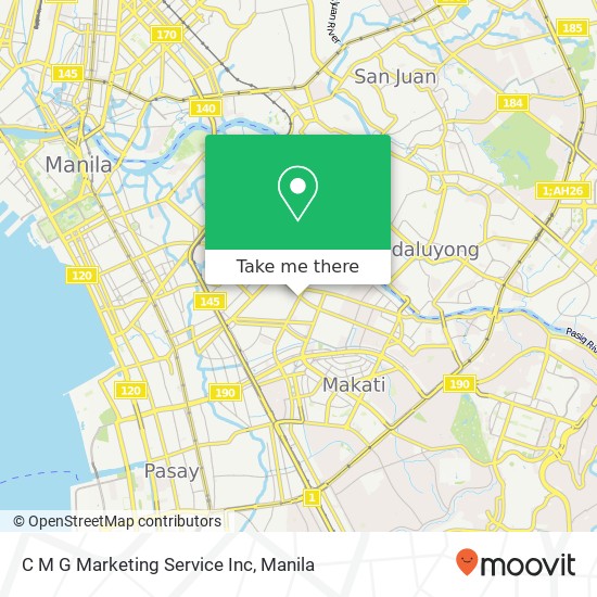 C M G Marketing Service Inc, Chino Roces Ave Tejeros, Makati map