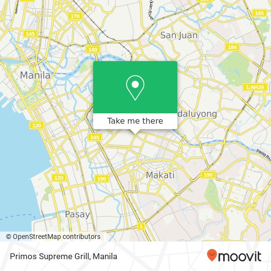 Primos Supreme Grill, Kalayaan Ave Santa Cruz, Makati map