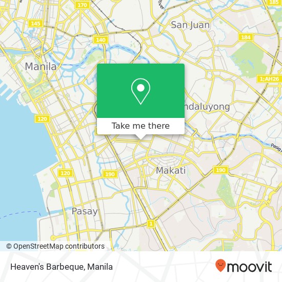 Heaven's Barbeque, Vito Cruz St Santa Cruz, Makati map