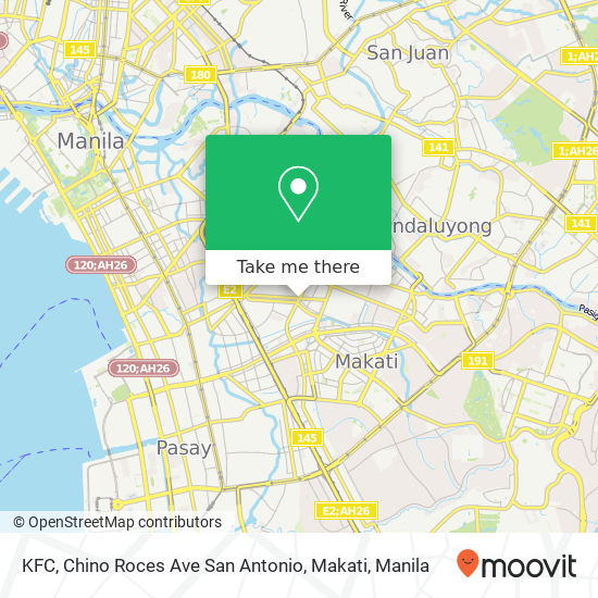 KFC, Chino Roces Ave San Antonio, Makati map
