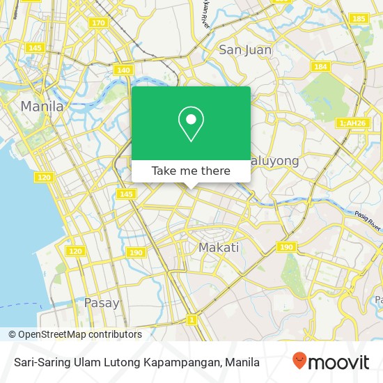 Sari-Saring Ulam Lutong Kapampangan, Zapote St Olympia, Makati map
