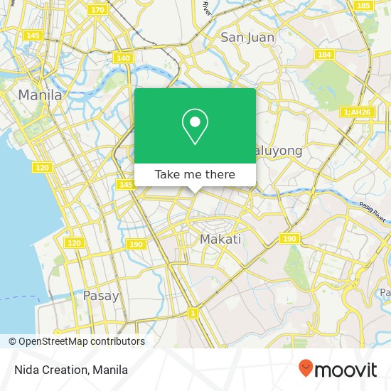 Nida Creation, South Ave Santa Cruz, Makati map