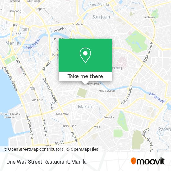 One Way Street Restaurant map