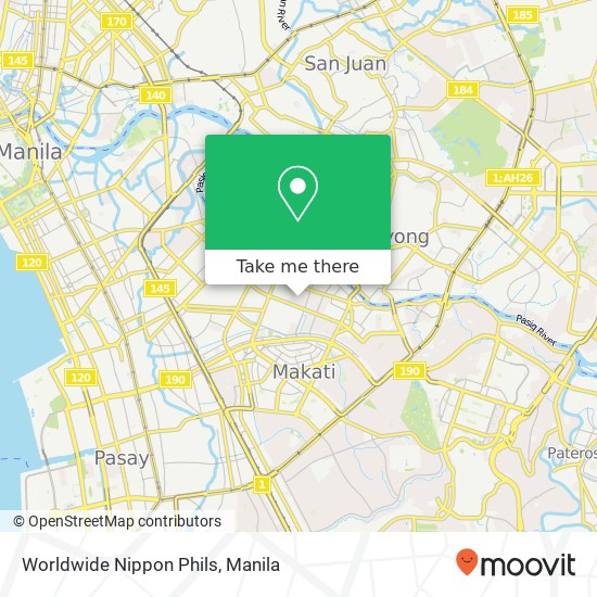 Worldwide Nippon Phils, Pililia St Valenzuela, Makati map