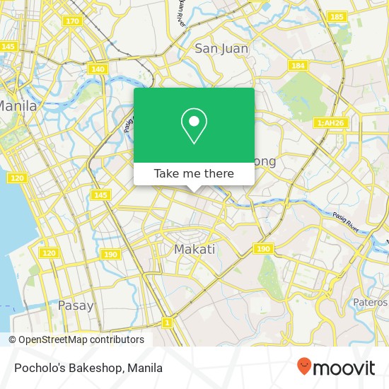 Pocholo's Bakeshop, J. P. Rizal St Valenzuela, Makati map