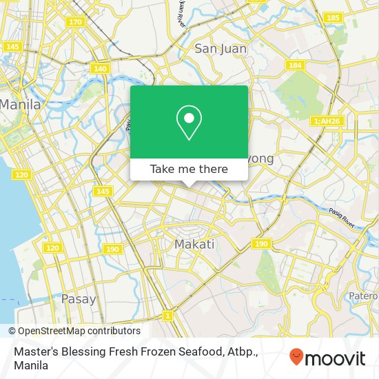 Master's Blessing Fresh Frozen Seafood, Atbp., J. P. Rizal St Valenzuela, Makati map
