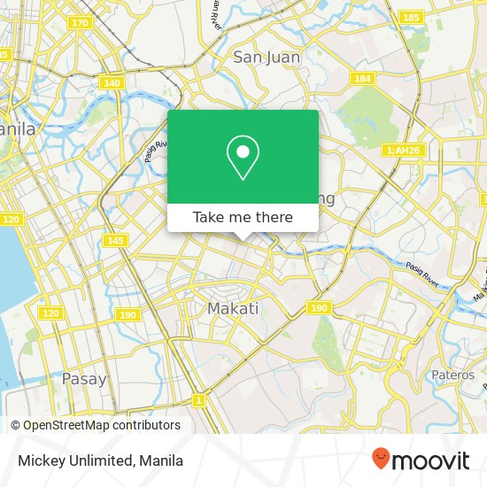 Mickey Unlimited, J. P. Rizal St Poblacion, Makati map