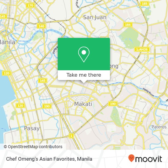 Chef Omeng's Asian Favorites, N. Garcia St Valenzuela, Makati map