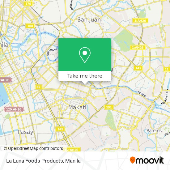 La Luna Foods Products map