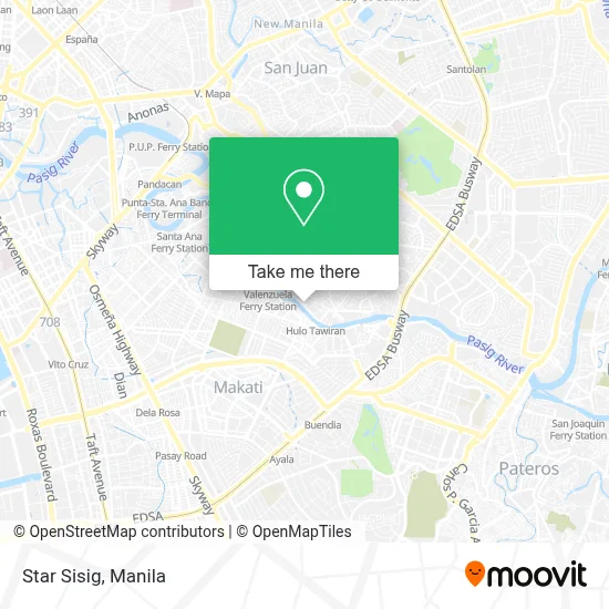 Star Sisig map