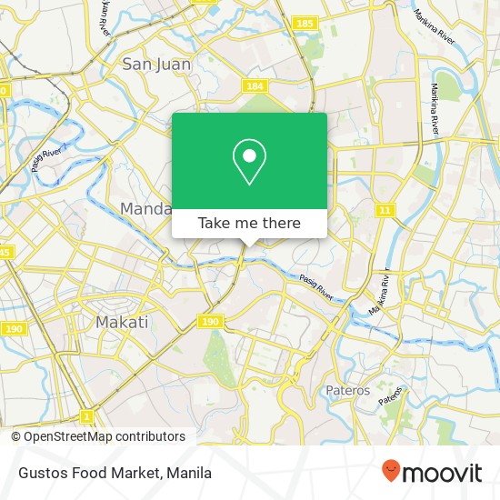 Gustos Food Market, Barangka Ilaya, Mandaluyong map