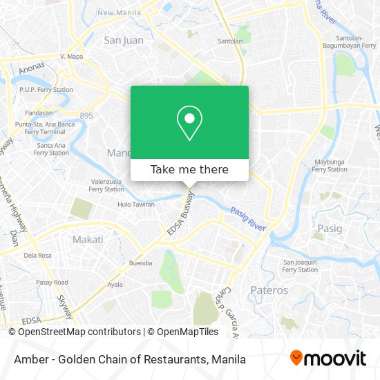 Amber - Golden Chain of Restaurants map