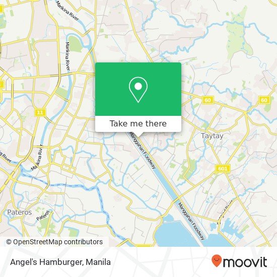 Angel's Hamburger, Kabisig San Andres Pob., Cainta map
