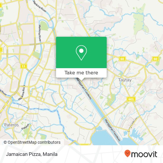 Jamaican Pizza, Kabisig San Andres Pob., Cainta map