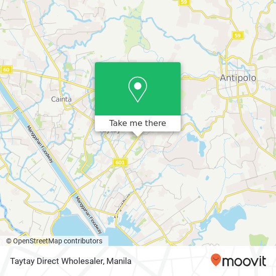 Taytay Direct Wholesaler, Manila East Rd Dolores Pob., Taytay, 1920 map