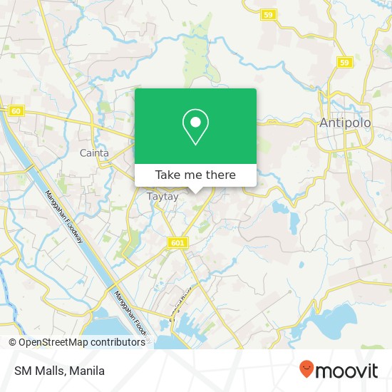 SM Malls map