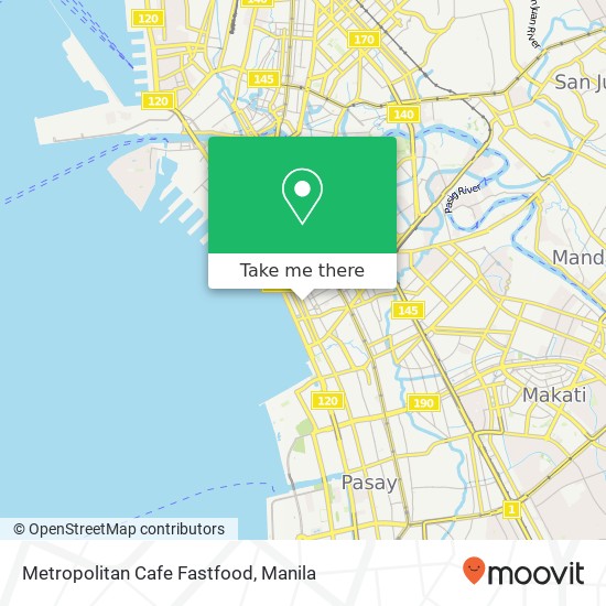 Metropolitan Cafe Fastfood, A. Mabini St Barangay 699, Manila map