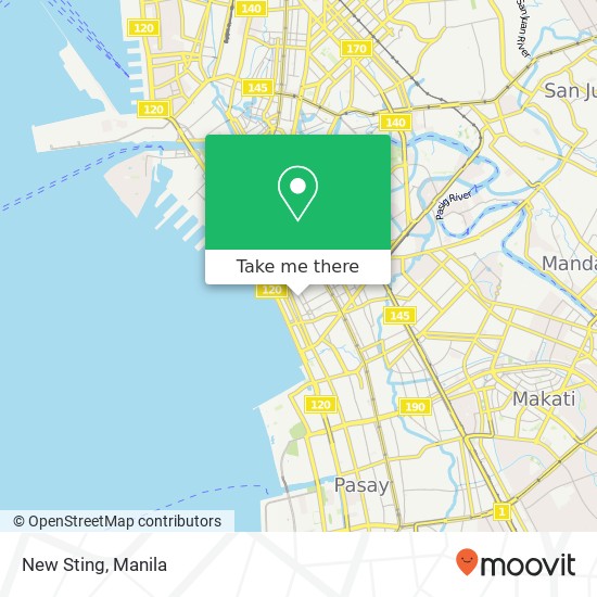 New Sting, Adriatico St Barangay 699, Manila map