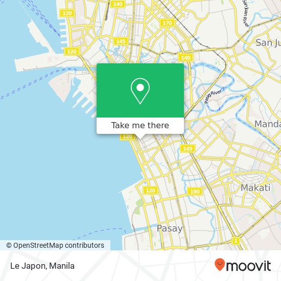 Le Japon, Adriatico St Barangay 699, Manila map