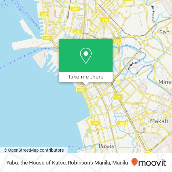 Yabu: the House of Katsu, Robinson's Manila, Barangay 669, Manila map