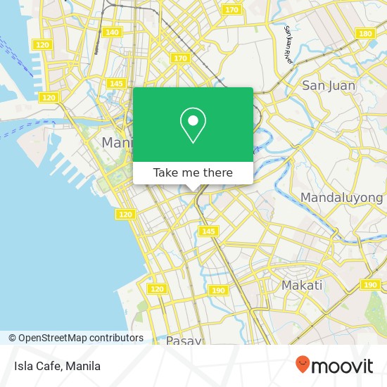 Isla Cafe, Pedro Gil St Barangay 685, Manila map