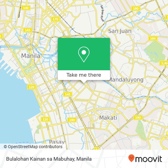 Bulalohan Kainan sa Mabuhay, Mabuhay Barangay 782, Manila map