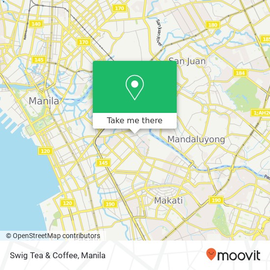 Swig Tea & Coffee, Jose Syquia St Barangay 873, Manila map