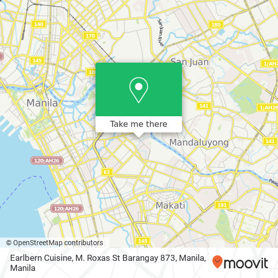 Earlbern Cuisine, M. Roxas St Barangay 873, Manila map